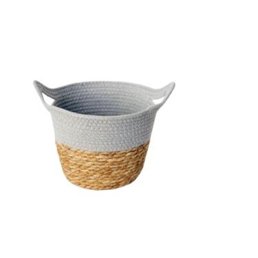 Imagem de Cesto Organizador de Fibra Natural Multiuso em Palha Seagrass para Decoração e Organização(3019)