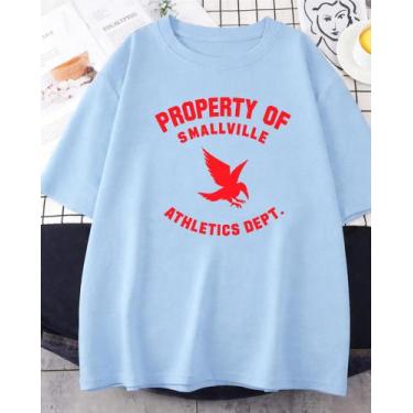 Imagem de Camiseta Smallville Property Athletics Dept Of Aesthetic Unissex, Azul