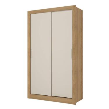 Imagem de Guarda Roupa Solteiro City 2 Portas Flex Capuccino Off White Menta - Thb