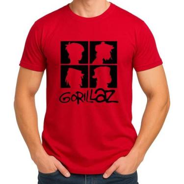 Imagem de Camiseta Camisa Adulto Feminina Masculina Algodão Banda GorillazZ Post