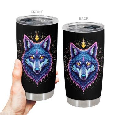 Imagem de Copo de viagem Oasisdream Oasisdream 600ml em aço inoxidável