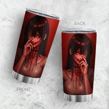 Imagem de Caneca Tumbler Oasisdream de aço inoxidável 600 ml com estampa feminin