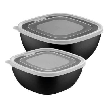 Imagem de Jogo de Potes Tramontina MixColor 2 Peças 2L Preto, 3