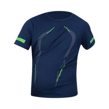 Imagem de Camiseta Fitness Masculina plus Size De Secagem Rápida Com Estampa, Ma