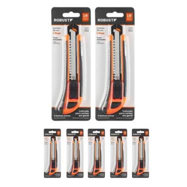 Imagem de 7 Estilete Retratil Profissional Gedore 18mm Emborrachado - GEDORE ROB