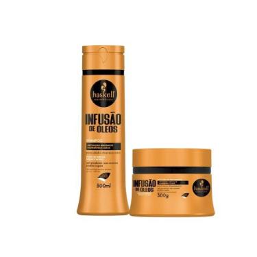 Imagem de Kit Haskell Infusão de Óleos Shampoo 300ml + Máscara 300g  Nutrição In