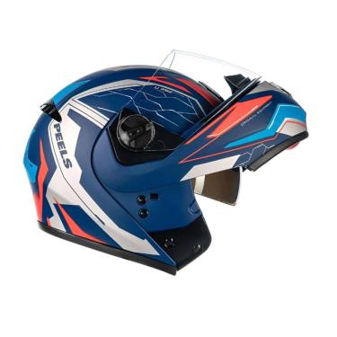 Imagem de Capacete Moto Peels U-rb2 Ocean Escamoteável ~ Azul Fosco