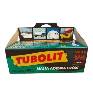 Imagem de Tubolit Massa Epóxi Naval Subaquática Cola Bicomponente A + B 300g - 6