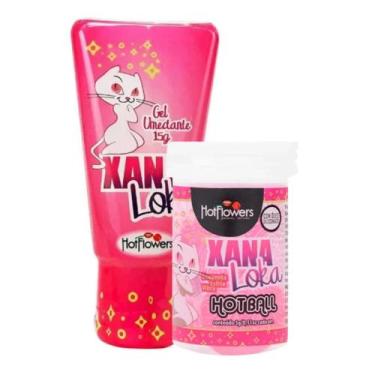 Imagem de Kit Gel Lubrificante Íntimo Excitante Feminino Sex Shop Hot Ball Bolin