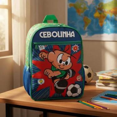 Imagem de Mochila Escolar Infantil Cebolinha Turma da Mônica Luxcel