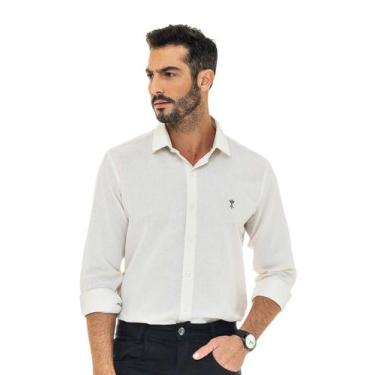 Imagem de Camisa Social de Linho Slim Fit Premium Arrow - Palha Linho, Palha lin
