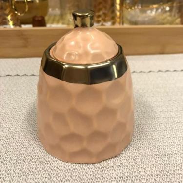 Imagem de Açucareiro Em Porcelana Rosa E Dourado We Make - Un