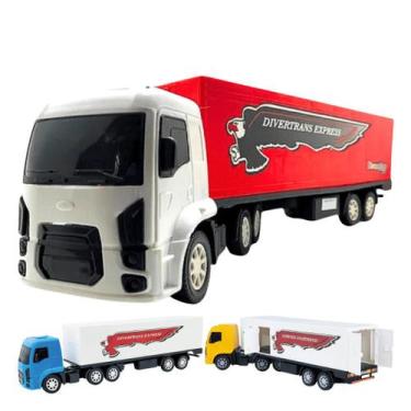 Imagem de Caminhão express abre portas plástico diverplas, Branco