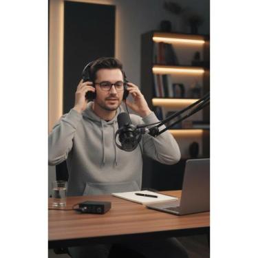 Imagem de Microfone Dinâmico Profissional USB/XLR para Gravação e Podc - Congrat