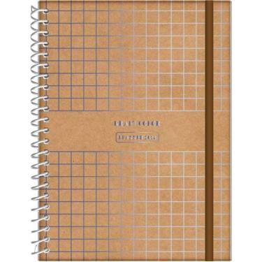 Imagem de Agenda espiral free planner permanente cd 242x150mm 192pgs kraft gold 