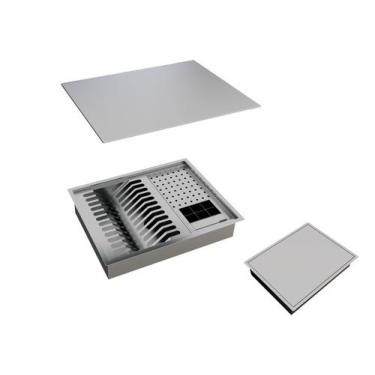 Imagem de Canal Organizador Equipado 4 Módulos Calha Úmida Lateral Quadratta 50x