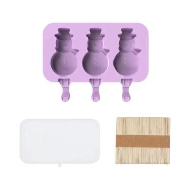 Imagem de Molde De Silicone DIY Para Sorvete Com Tampa, Ferramenta Para Fazer Pi