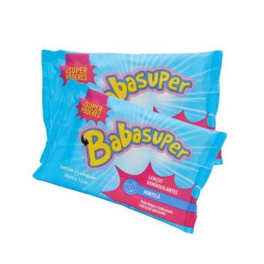 Imagem de Lenço demaquilante babasuper sp hortelã kit c/06 unidades - SUPER PODE