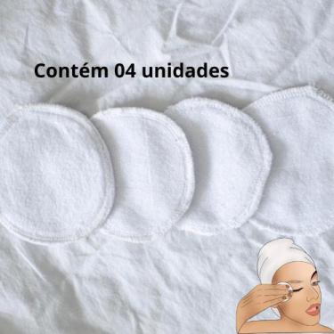 Imagem de Ecopad 4unid - Discos de limpeza facial 100% algodão