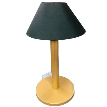 Imagem de Abajour Classic Home 6000-30dr+7003 com Cúpula Alumínio Dourado e Preta Bivolt 12CM