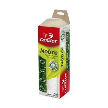 Imagem de Rolo de Lã de Carneiro Super 23cm Grande Capacidade de Retenção de Tinta Superfícies Rugosas sem Cabo Condor 23CM