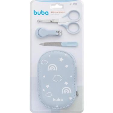 Imagem de Kit Manicure Infantil Buba com Estojo Tesoura Lixa e Cortador de unha 