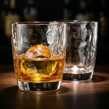 Imagem de Drinks Perfeitos Kit 12pçs de Copos Whisky 390ml Bormioli Rocco Diamon