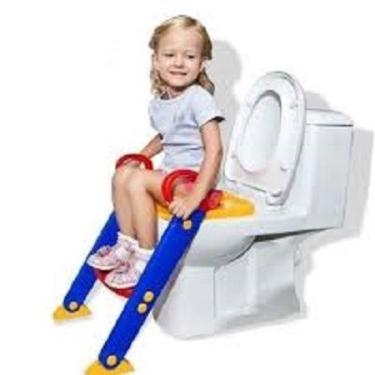 Imagem de Assento Redutor Para Vaso Sanitario Infantil Com Escada Troninho Com Escadinha Para Criança