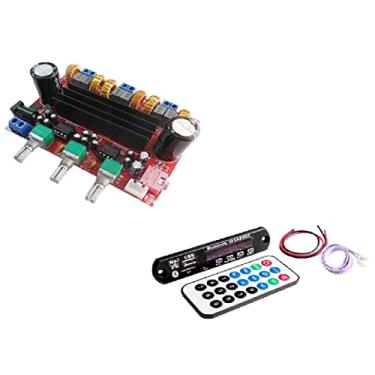Imagem de Placa Amplificador Digital 2.1 200w Compacto + Bluetooth Mp3