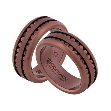 Imagem de Aliança Aço Troya Dupla 8mm U.IPBW