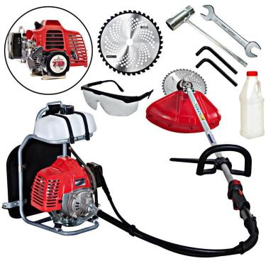 Imagem de Roçadeira Profissional Costal Nakashi C330MBO 33CC De Uso Intensivo Com Motor Mitsubishi TB33 e Lâmina de Vídia