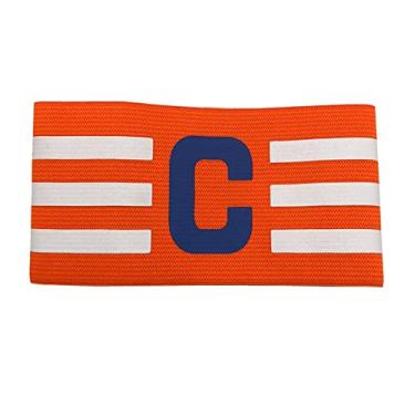 Imagem de Faixa de Capitão Braçadeira de Futebol Várias Cores Pronta Entrega (Laranja)