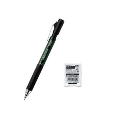 Imagem de Lapiseira Kokuyo Enpitsu Sharp 1,3 mm Tipo-M com 3 refis de borracha