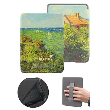 Imagem de Capa macia apenas para Kindle 11ª geração 2022, capa protetora com alça de mão e despertar/hibernar automático, capa à prova d'água não adequada para Kindle de 11ª geração Paperwhite