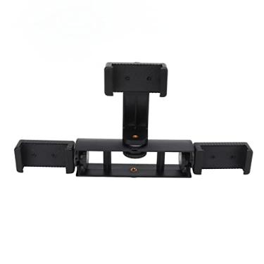 Imagem de Adaptador de montagem de tripé de braçadeira de telefone, almofada de borracha para várias câmeras, interface 14 para webcasting