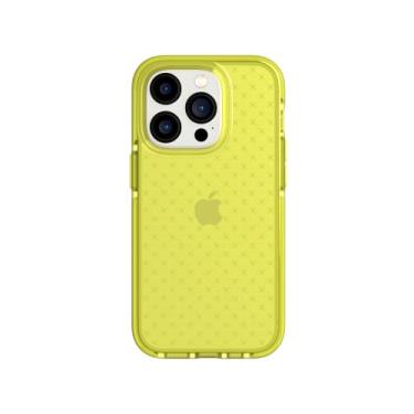 Imagem de Tech21 iPhone 14 Pro Evo Check – Capa protetora fina e absorvente de choque para celular com proteção multiqueda FlexShock de 15 pés e botões extras