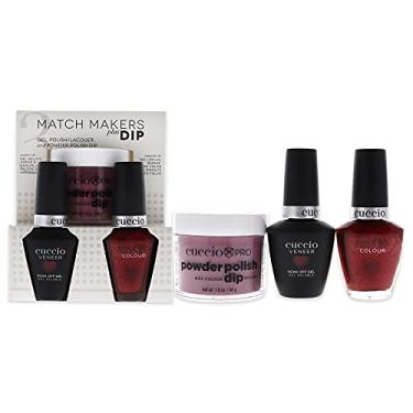Imagem de Match Makers Plus Dip – Give It a Twirl da Cuccio para mulheres – 3 unidades de sistema de imersão em pó profissional de 45 g, esmalte de unhas de 12 g