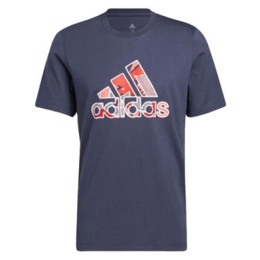 Imagem de Camiseta Adidas Basketball Logo Estampado Masculina