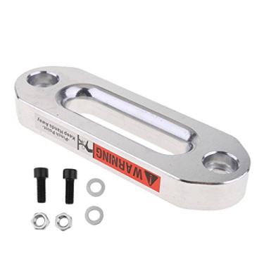 Imagem de Kesoto Guia de guia de alumínio para guincho ATV de 124 mm, montagem prata