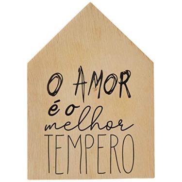 Imagem de Arte Maníacos Totem O Amor É o Melhor Tempero - 15x23cm