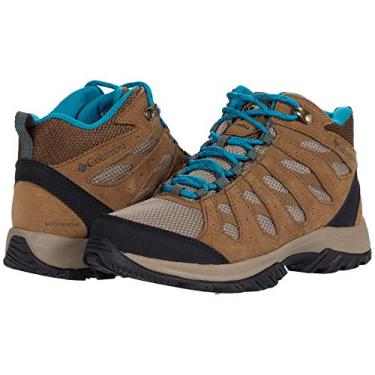 Imagem de Columbia Tênis feminino Redmond III Mid impermeável para caminhada, Cáqui II/Nível do mar, 5.5 Wide