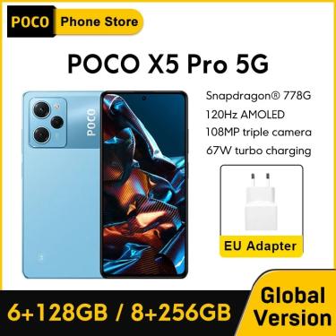 CELULAR XIAOMI POCO X5 PRO 5G 8+256GB GLOBAL BLACK