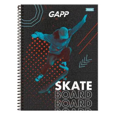 Imagem de Caderno Universitário Gapp - Skate Board - 10 Matérias - Foroni