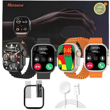 Imagem de Relógio Smart Watch Ultra U9s Chatgpt Ai Bluetooth Nfc Bussola Lançamento Original Microwear C/Nf-Unissex