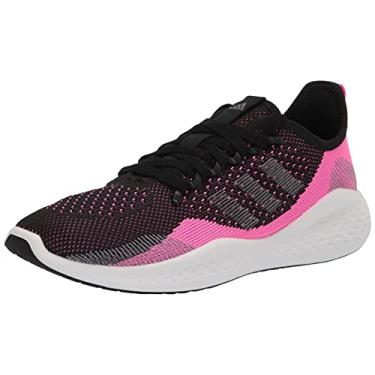Imagem de adidas Tênis de corrida feminino, 36 UA, Rosa gritante/cinza/preto, 36