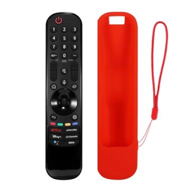 Imagem de Substituição de controle remoto Magic para TVs (LG) AN-MR22GA MR23GA, para TVs LG/UHD/Old/ONED NanoCell 4K 8K 2017-2023 com função de voz e ponto com capa de silicone. (1 controle remoto + 1 capa