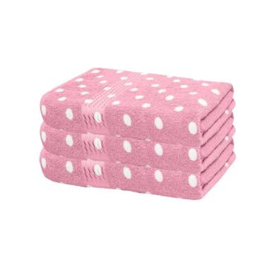 Imagem de Kit 3 Toalhas De Rosto Prisma Döhler 50x80 100%Alg Fernanda