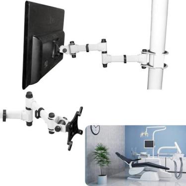 Imagem de Suporte para monitor até 32'' triarticulado com inclinação para fixaçã