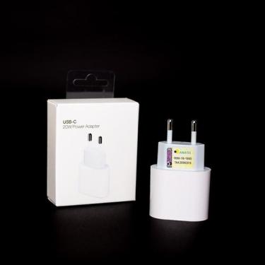 Imagem de Carregador fonte USB-C 20W Turbo Compativel-Iphone-11-12-13-14-15Proma