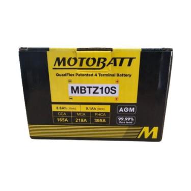 Imagem de Bateria Motobatt Mbtz10s = Yuasa Ytz10s Cb 500 Cb500x Cb500f